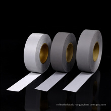 High visibility silver reflective fabric tape sew on for clothing